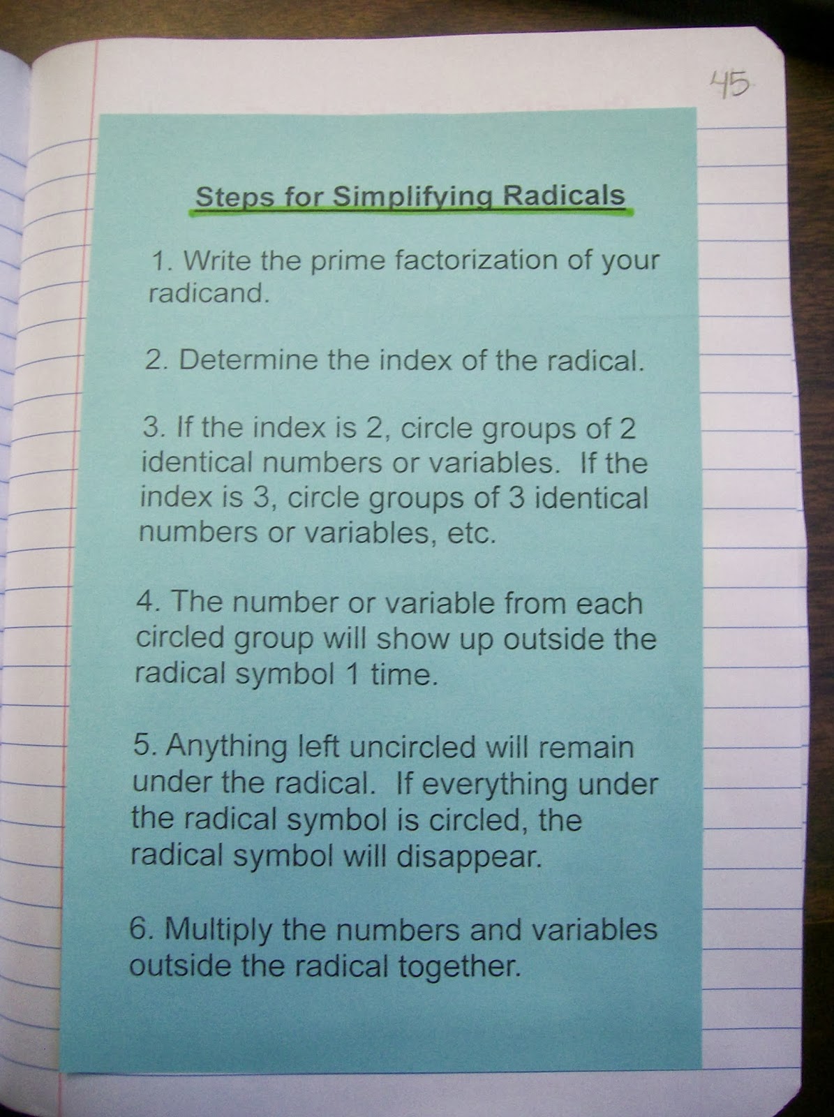 Math Love Radical Radicals