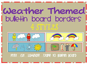 weather themed bulletin board border