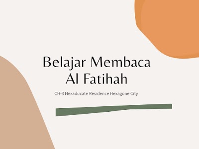 Belajar Membaca Al Fatihah