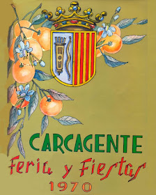 Cartel de la Feria y Fiestas de Carcagente 1970