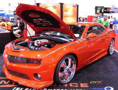 Modified Camaro orange