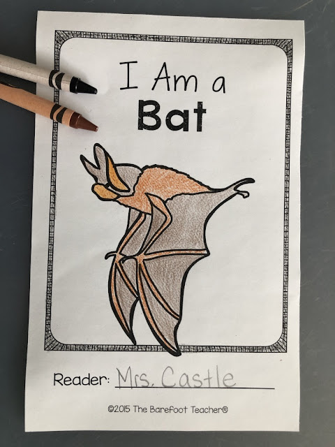 With Halloween right around the corner, now is a perfect time for your Preschool, Kindergarten, or First grade kids to be learning about nocturnal animals! If you're looking for fall activities for kids, these Bats, Owls, & Spiders differentiated readers are a perfect additional to the other activities, crafts, and ideas you have planned for your class this fall. Help your students develop confidence in their reading abilities while learning about bats at the same time. In addition, the last page of each reader incorporates writing practice as students recall facts that they learned in the reader. 