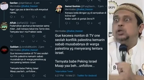 Haikal Hassan Dianggap Sudutkan Warga Palestina, Netizen: Jadi Munafikun karena Ditarget Densi