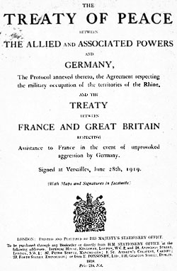 The Treaty of Versailles