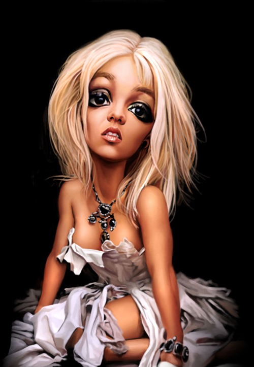 britnet spears caricature