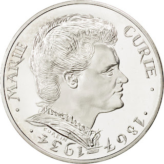 France 100 Francs Silver Coin Marie Curie