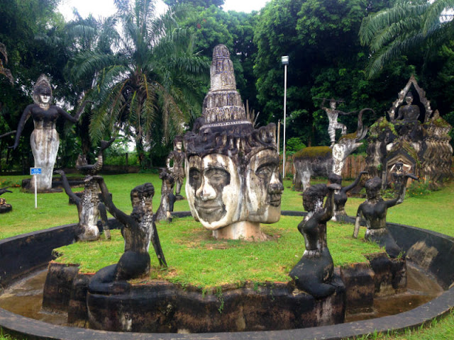 The Buddha Park Near Vientiane