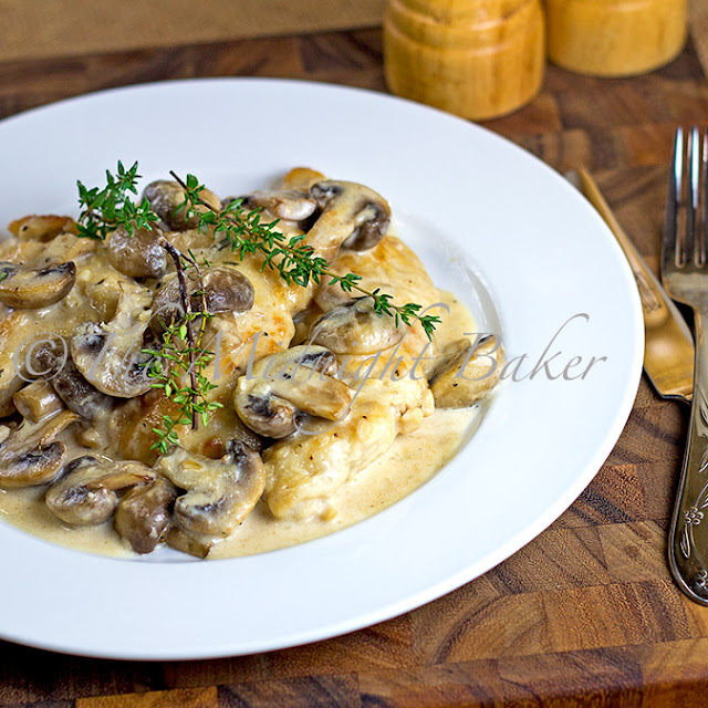 Mushroom Asiago Chicken