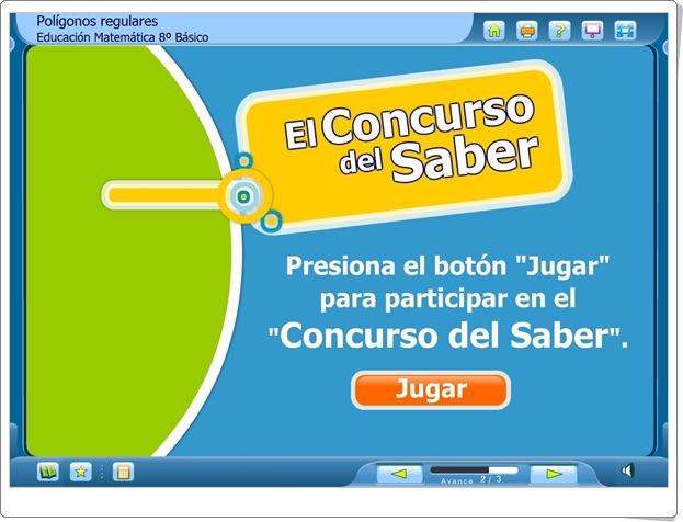 El Concurso del Saber: "Polígonos regulares" (Juego de Geometría de Secundaria)