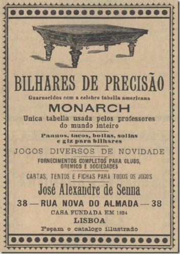 1899 Bilhares de Precisão