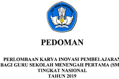 √ Anutan Perlombaan Inobel Guru Smp Tahun 2019 Tingkat Nasional