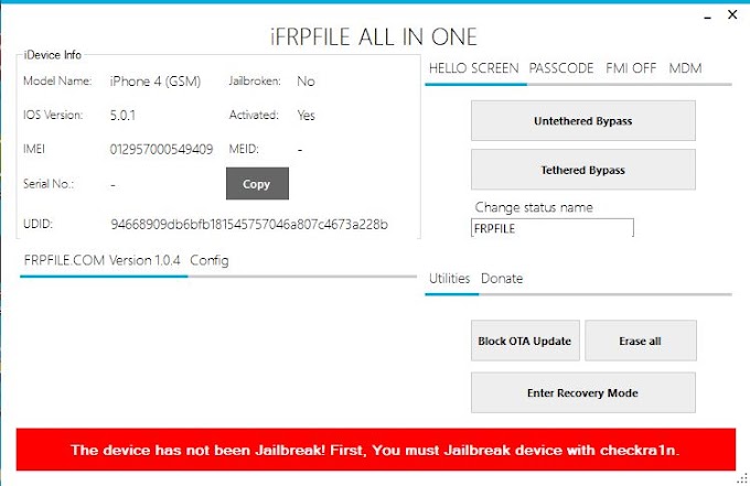 How To Bypass iPhone 5s/6/6+ iPad Mini2 Air1 iOS 12.x