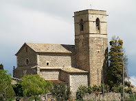 El Santuari de la Mare de Déu de l'Ajuda des de Can Ramonet