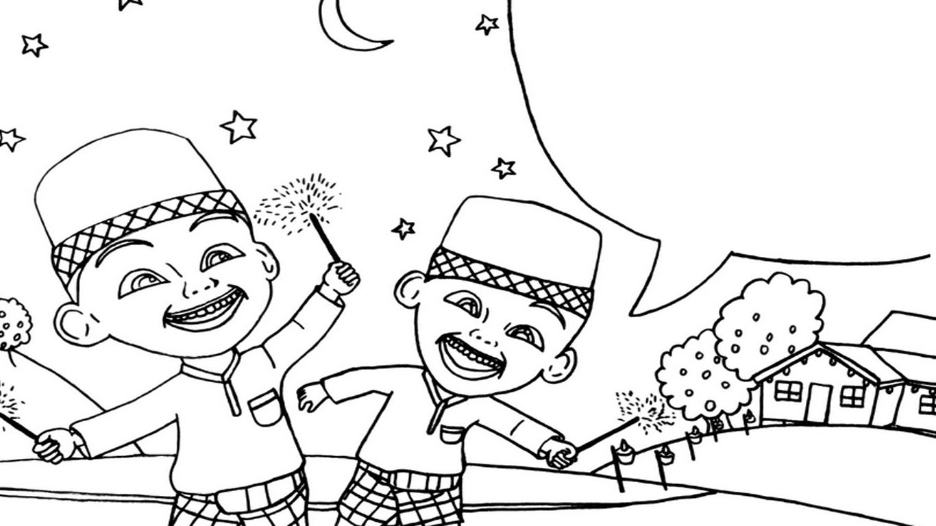 Gambar Kartun Anak Sedang Mengaji Top Gambar