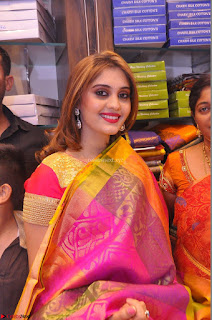 Surabhi looks stunning in Saree at Nakshatra Fashion Store Launch at Suchitra X Road 27.JPG