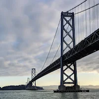 San Francisco Bay Bridge viewed from below