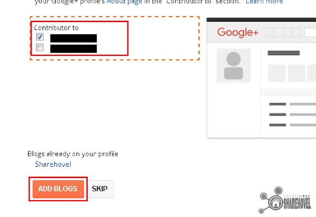 Add Blogs to Google Plus Profile - Mengatasi Using Blogger as Unknown di dashboard blogger - sharehovel