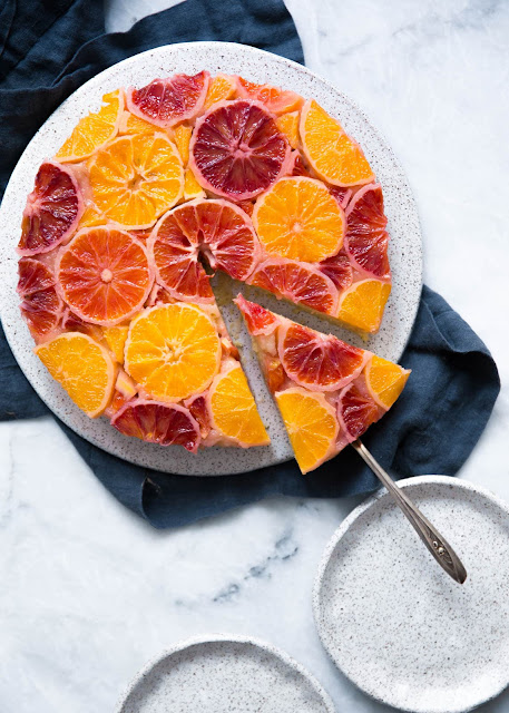 THE 13 DELICIOUS RECIPES YOU WANT TO TRY-upside down cake- upside down winter citrus cake-party cake-Weddings by KMich-Philadelphia PA
