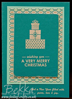 Wishing You - Fast Christmas Cards by UK based Stampin' Up! Demonstrator Bekka Prideaux