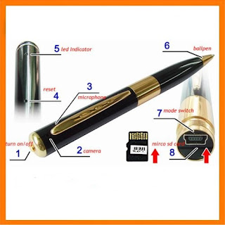 Spy Cam Pen Camera BPR 6 720 x 480 AVI