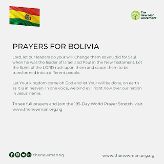 World Prayer Stretch Day 21: Prayers for Bolivia