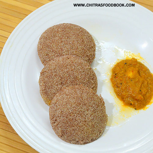 Instant ragi idli