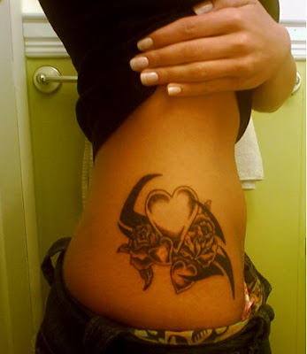 Tribal Tattoos For Girls On Hip. images heart tattoos for girls