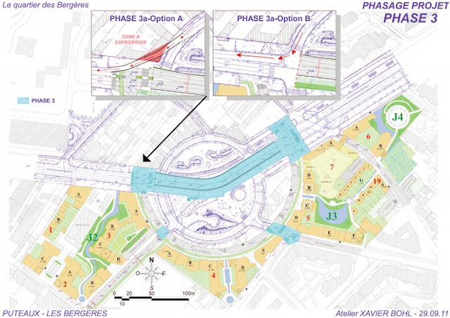 plan de masse éco-quartier Bergères Puteaux