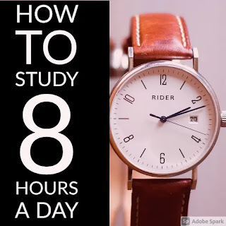 How to study for 8 hour a day