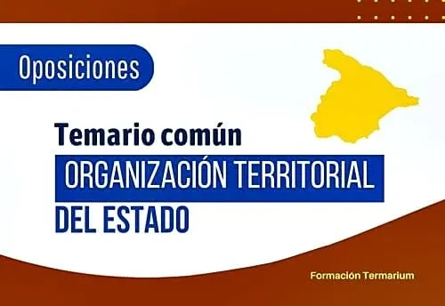 Temario de oposiciones gratis, organización territorial del estado