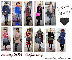 January 2014 outfits recap on Fashion and Cookies, Welcome February