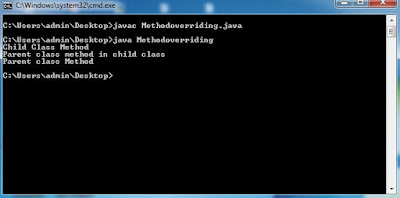 MethodOverriding-output-javaform