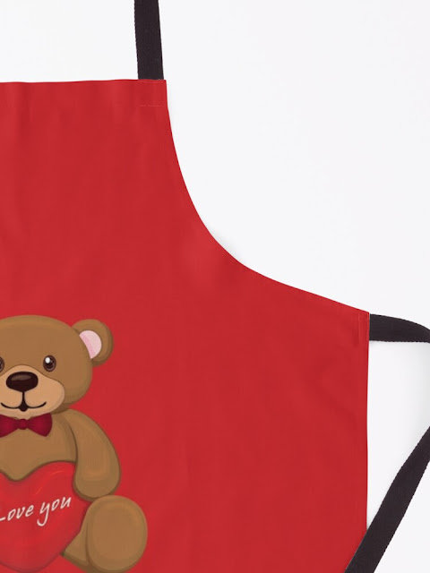 Happy valentines day -මගේ රත්තරං ... හැමදාම මේ වගේ ආදරෙන් ඉන්න - Apron