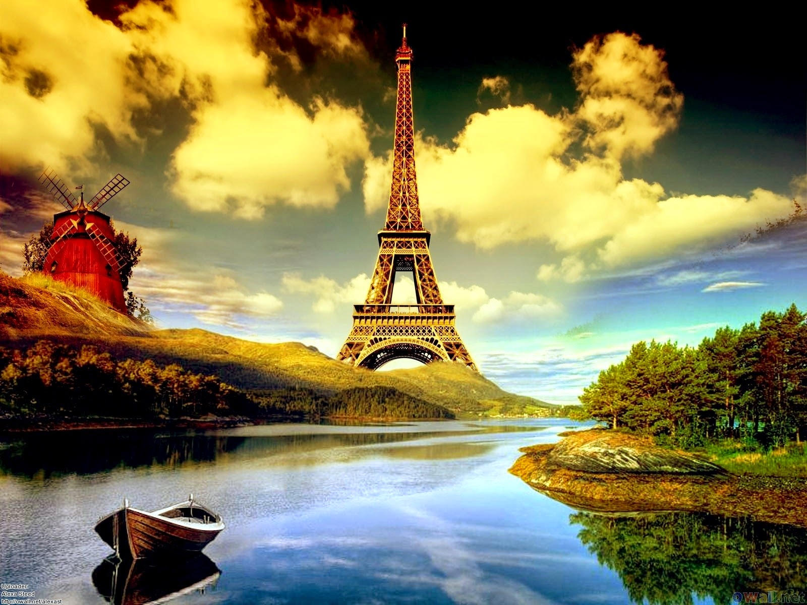 Download Wallpaper  Eiffel  Kartun Download Kumpulan 