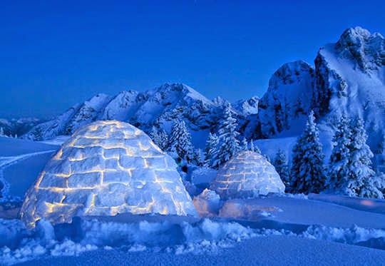 9.) This winter wonderland looks like a nice spot to be! - These Are 13 Of The Coolest Igloos From Around The World