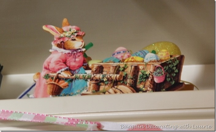 Easter decor in our kitchen-Bargain Decorating with Laurie