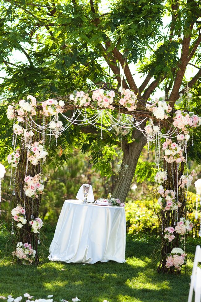 This arbor featured on Joyful Weddings and Events is just beautiful