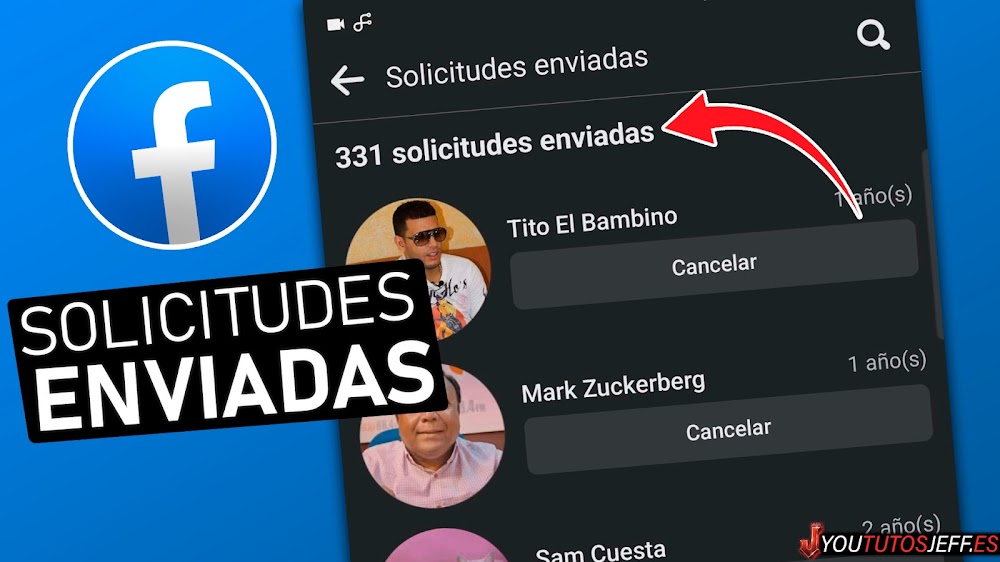 Ver SOLICITUDES DE AMISTAD Enviadas en Facebook desde Celular 🔵