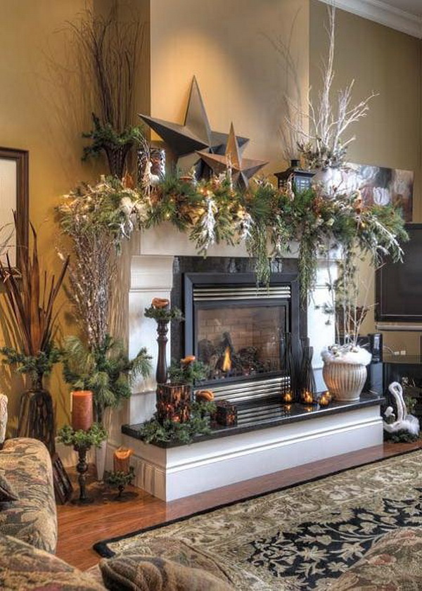  Christmas  Decoration  Ideas for Fireplace  Ideas for home 