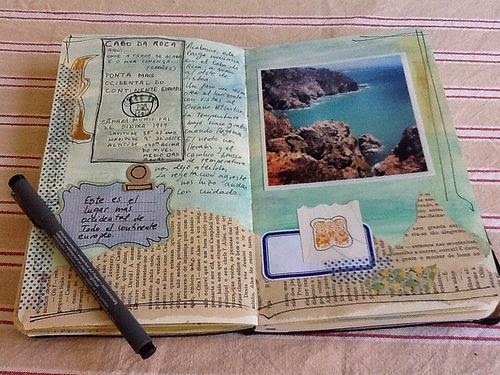 travel journal, notebook, moleskine, scrapbook