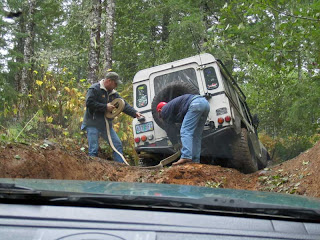 My Suzuki Sidekick being pulled up a hill - Subcompact Culture