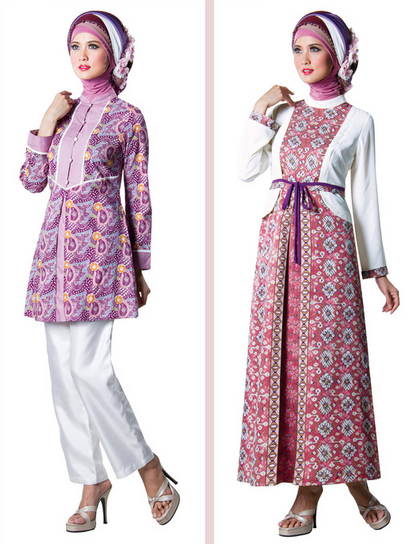 30 Contoh Baju Muslim Batik Modern 2019 Model Baju 
