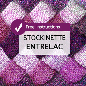 Stockinette Entrelac Knitting. Great tutorial to learn how to knit entrelac.