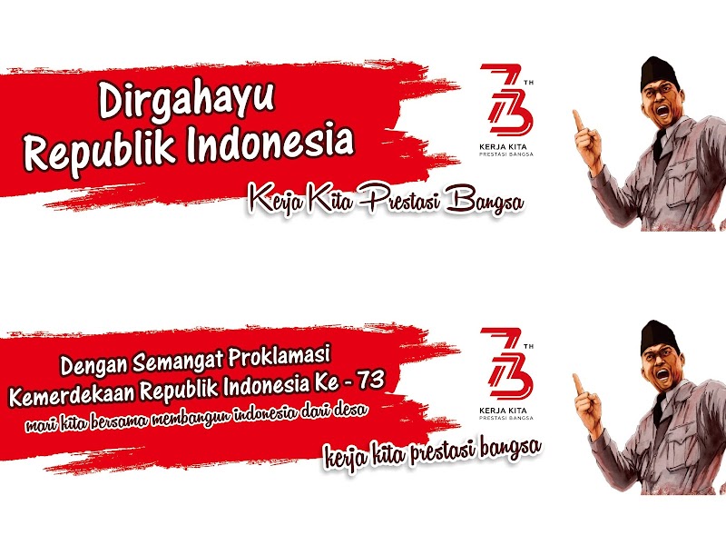 Terbaru 26+ Desain Spanduk Hut Ri Ke 73 Cdr