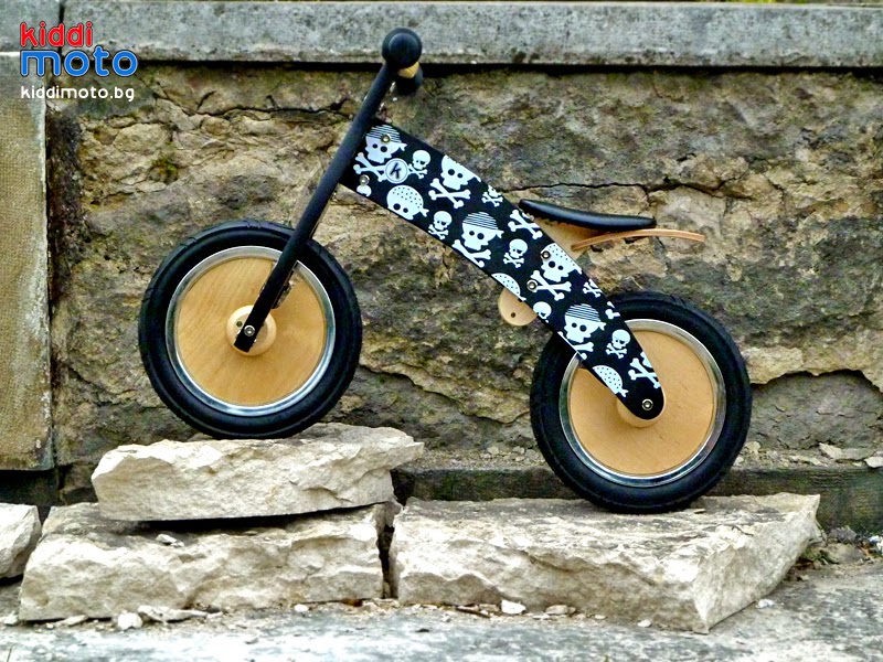 Дървено колело без педали за деца
