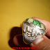 Cincin Perak batu PIRUS VARISCHITE HIJAU besar perak ukir lafal By : Tutul Handicraft