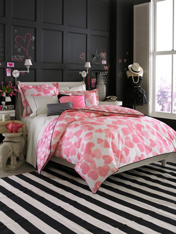 Black And Pink Bedroom Ideas