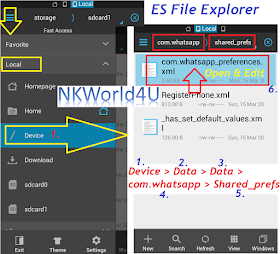ES File Explorer WhatsApp Voice Calling Feature NKWorld4U