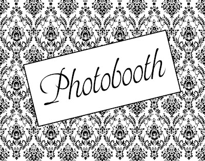 Wedding Reception Photo Booth on Gourmet Invitations Blog  Brandi   Damask Wedding Reception