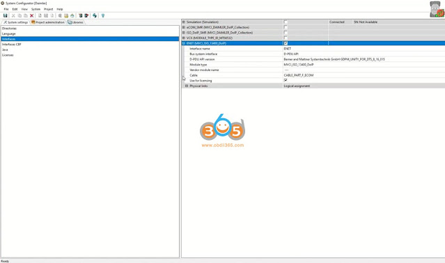 Use Godiag ENET Cable with DTS Monaco 3